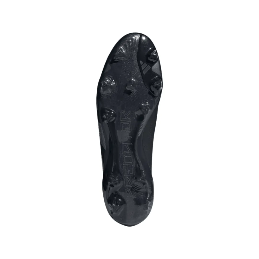 Adidas - Predator 24 Elite Laceless Firm Ground Soccer Cleats - Core Black / Core Black / Carbon