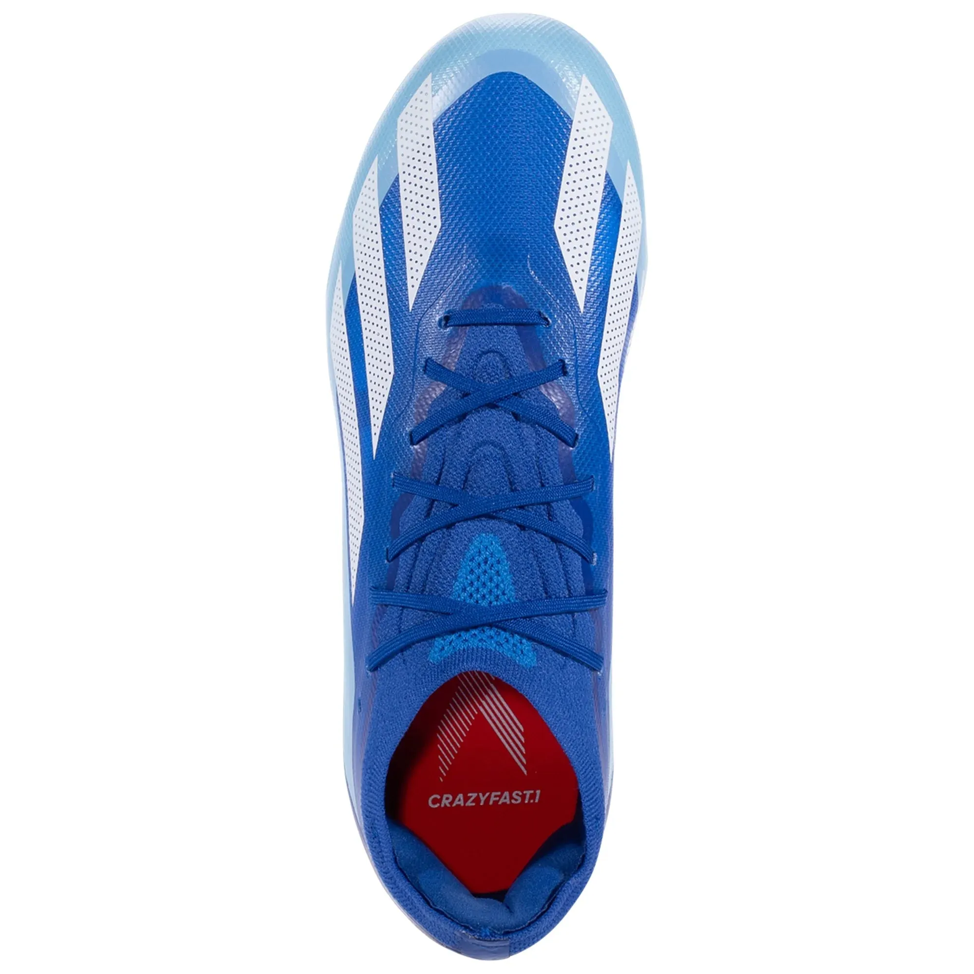 adidas X CrazyFast.1 FG Junior Firm Ground Soccer Cleat - Bright Royal/White/Solar Red