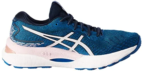 ASICS Women's 1012B201 Gel-nimbus 24 Trainers, French Blue Barely Rose, 4 UK