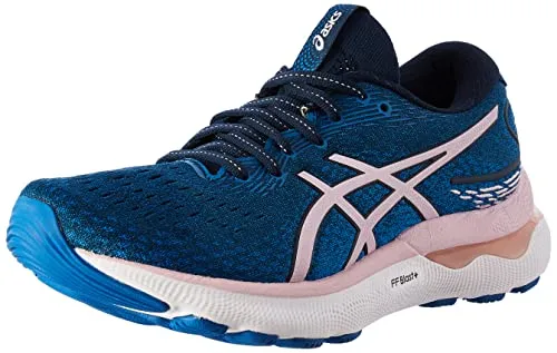 ASICS Women's 1012B201 Gel-nimbus 24 Trainers, French Blue Barely Rose, 4 UK