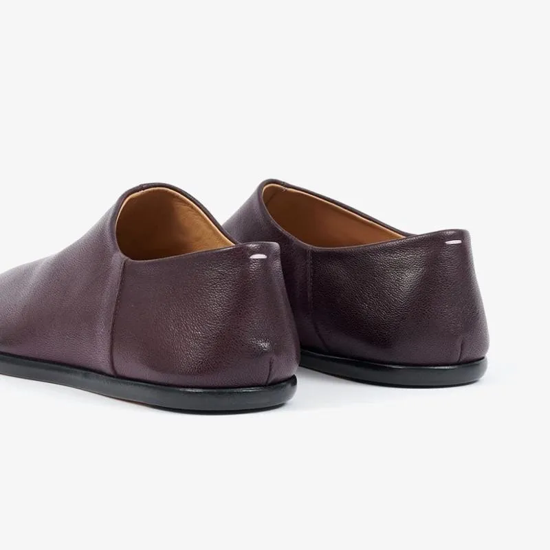 Bordeaux  Grained Leather Shoes