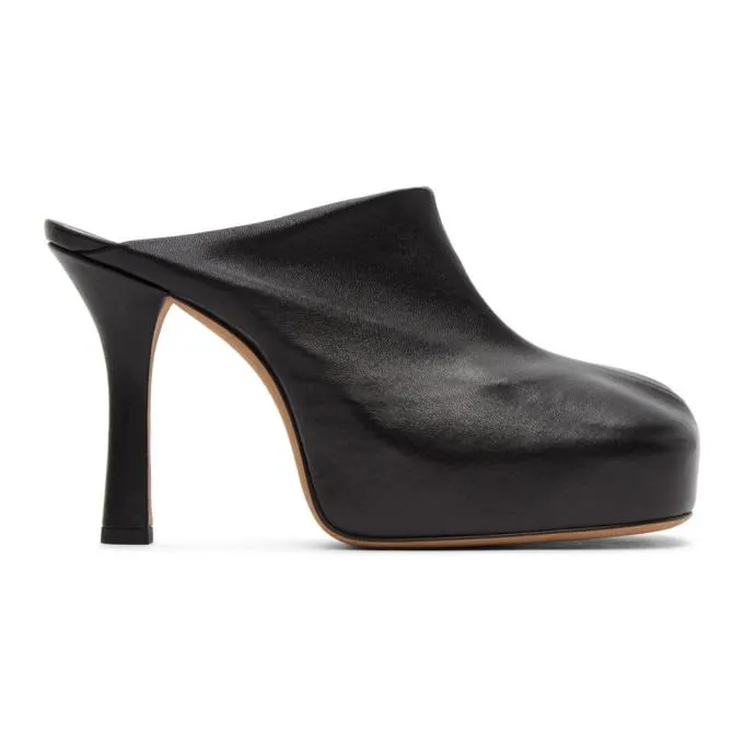 Bottega Veneta Black The Bold Mules