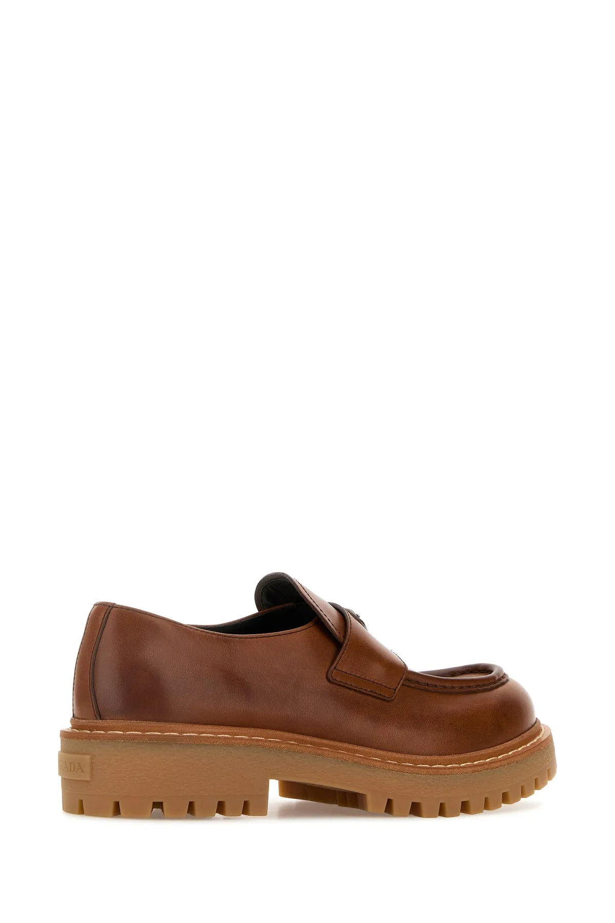 Caramel leather loafers