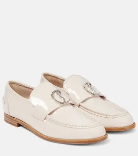 Christian Louboutin CL Moc patent leather loafers