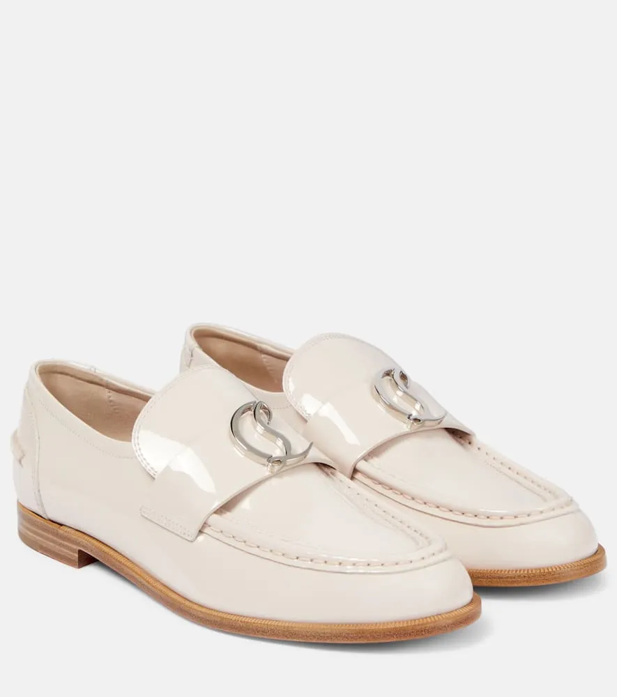 Christian Louboutin CL Moc patent leather loafers