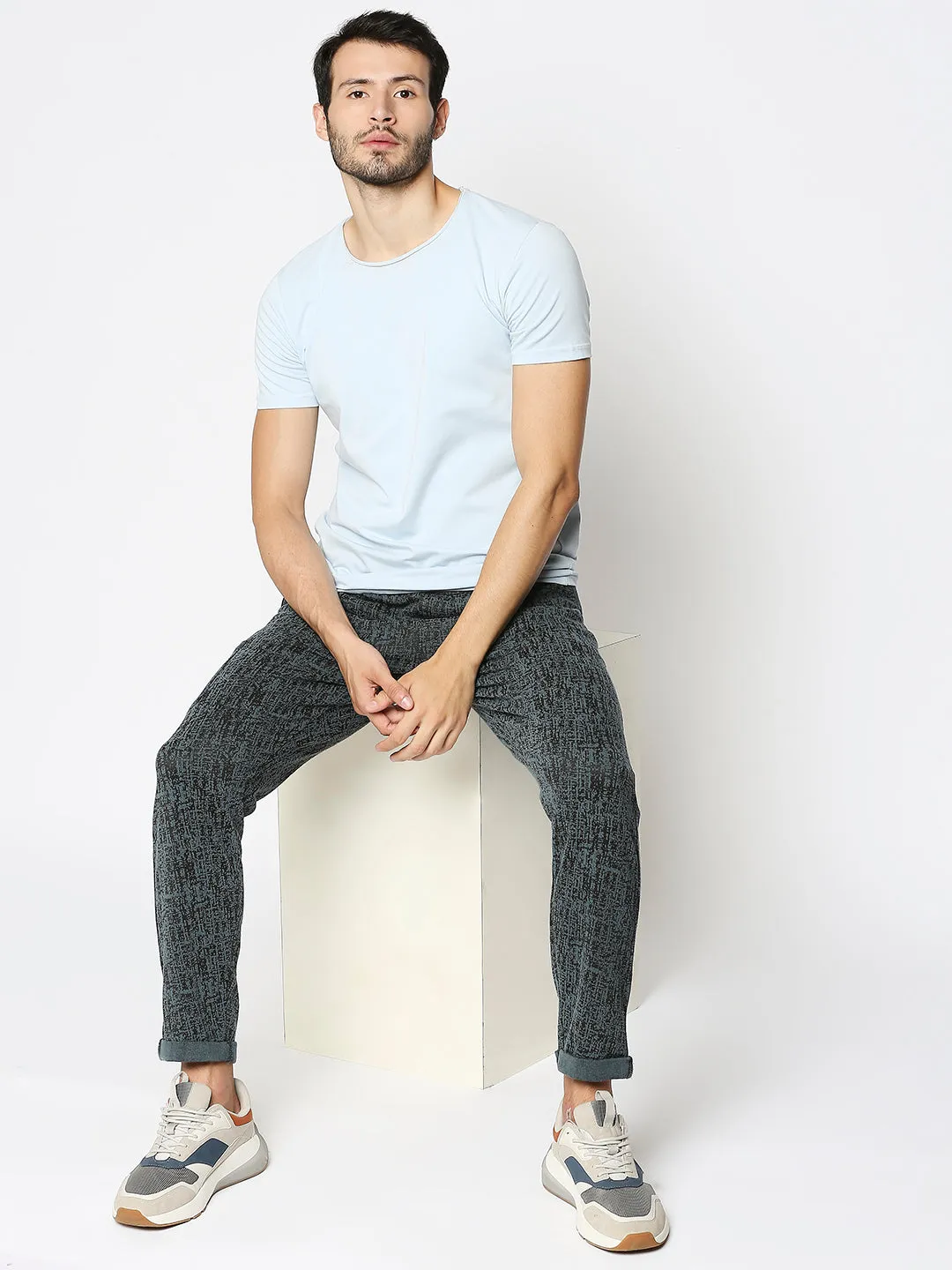 Disrupt grey special dyed comfort fit Indigo cool Pant for Mens