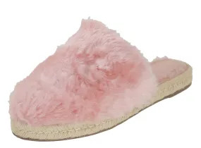 Fluffy Closed-Toe Slippers