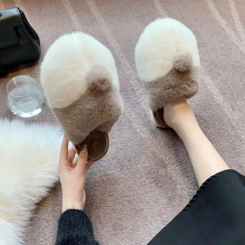 Fluffy Corgi Plush Slippers