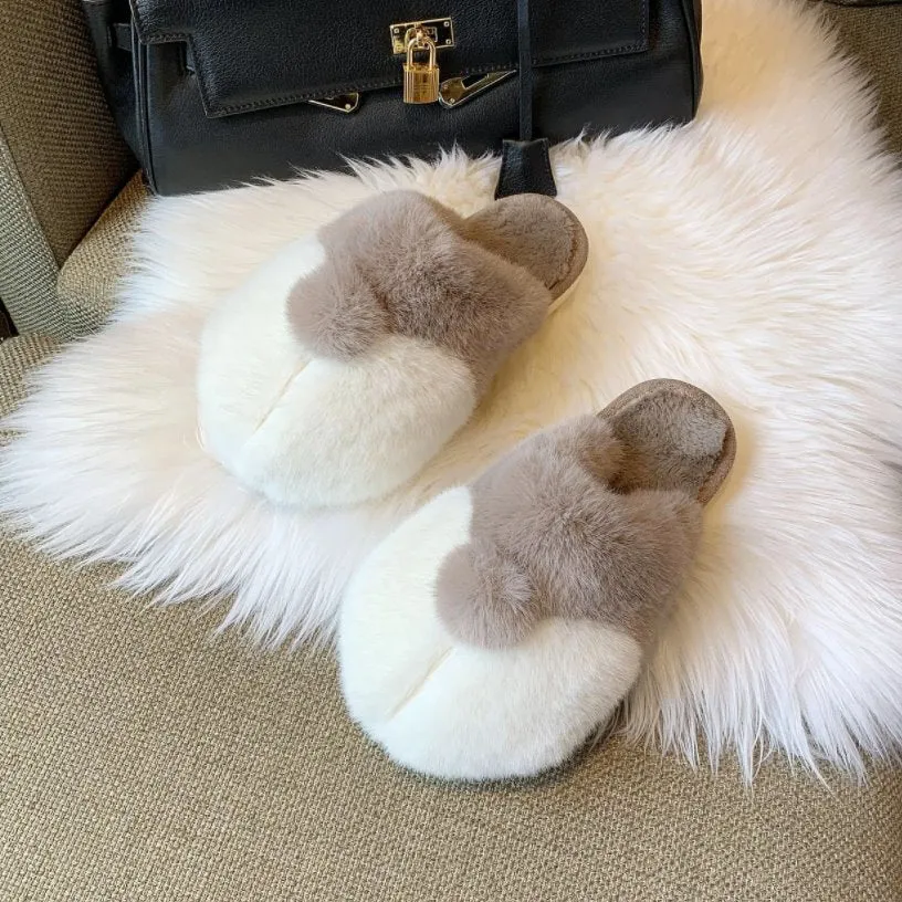 Fluffy Corgi Plush Slippers