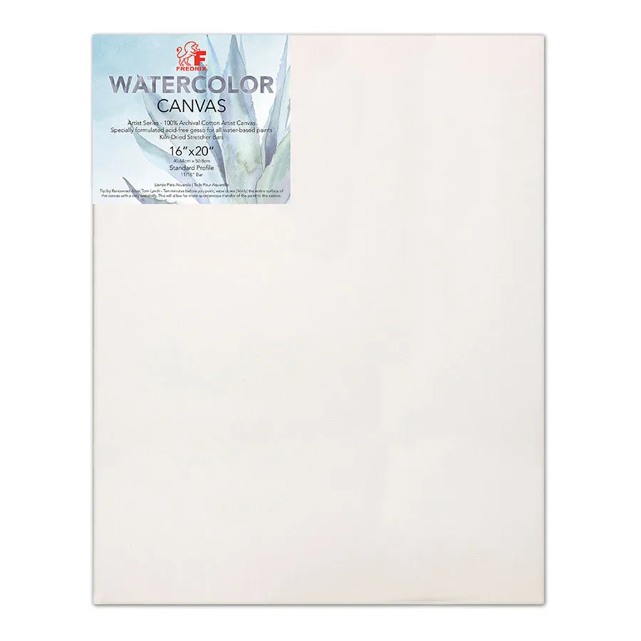 Fredrix Primed Pre-Stretched Watercolour Canvas Surfaces