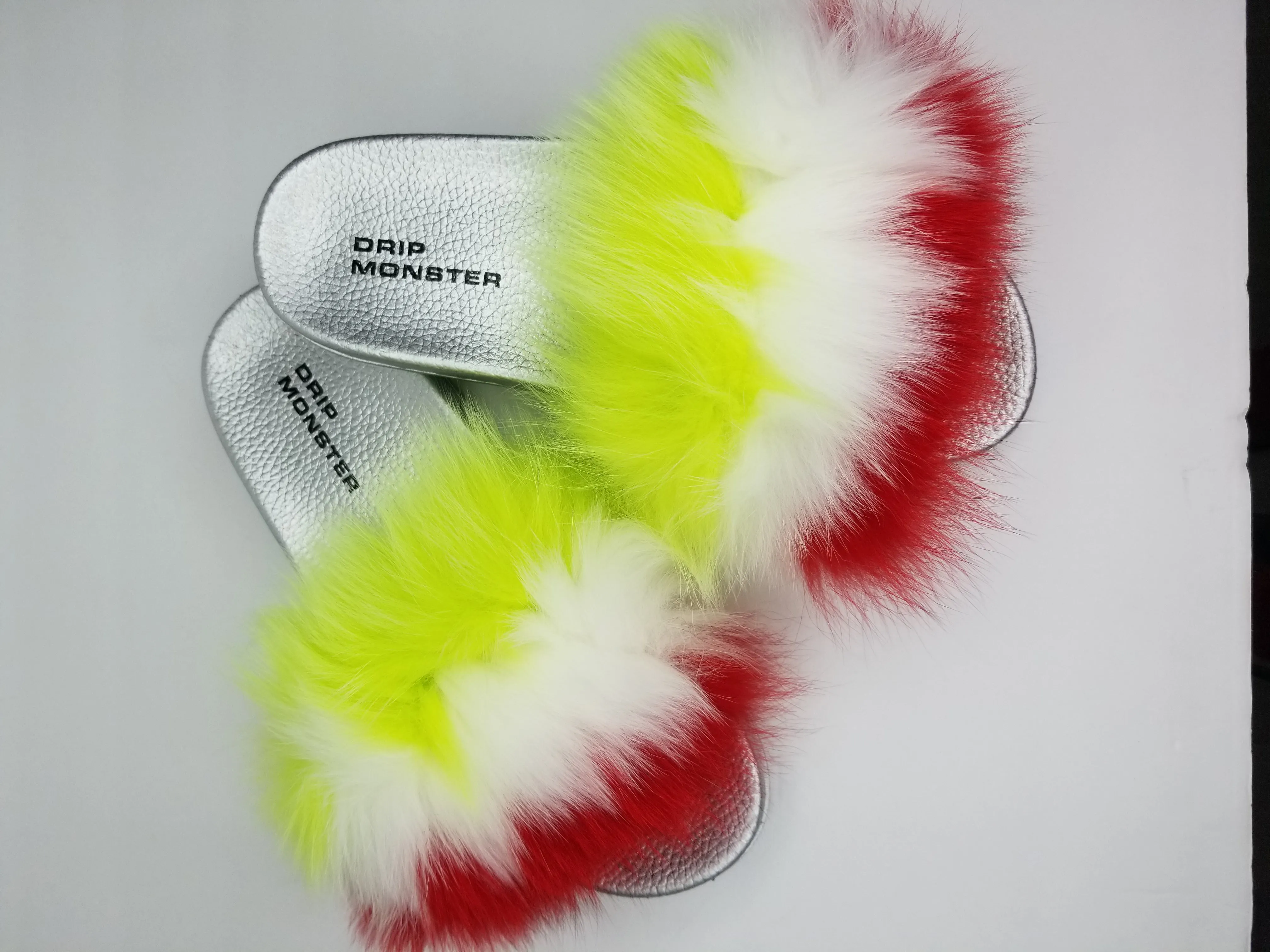 Juicy Juicy "Watermelon Delight" Fluffy Fur Flops