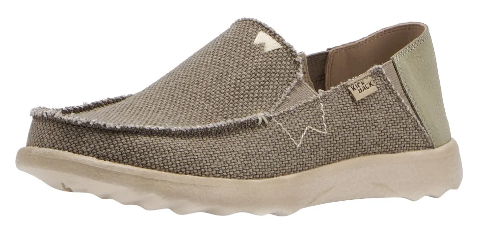 Kickback Mens Couch 2.0 Vibe Slip On Canvas Shoes - Bruno Brown