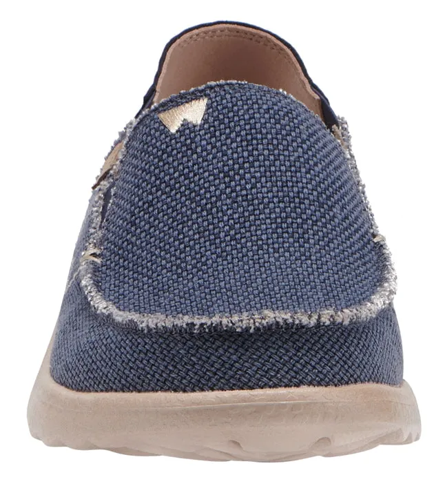 Kickback Mens Couch 2.0 Vibe Slip On Canvas Shoes - Navy