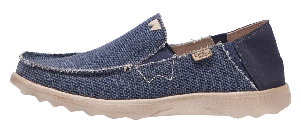 Kickback Mens Couch 2.0 Vibe Slip On Canvas Shoes - Navy