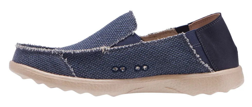 Kickback Mens Couch 2.0 Vibe Slip On Canvas Shoes - Navy
