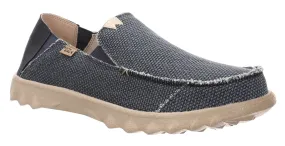 Kickback Mens Couch Vibe Slip On Canvas Shoes - Navy