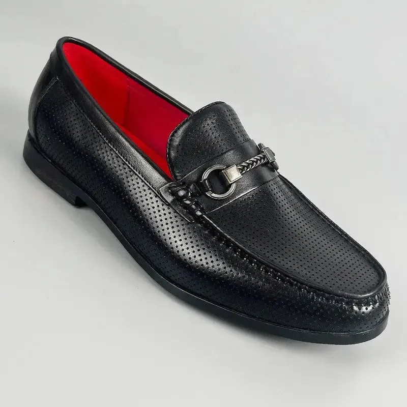 La Cavi - Horsebit unique color leather loafers for men