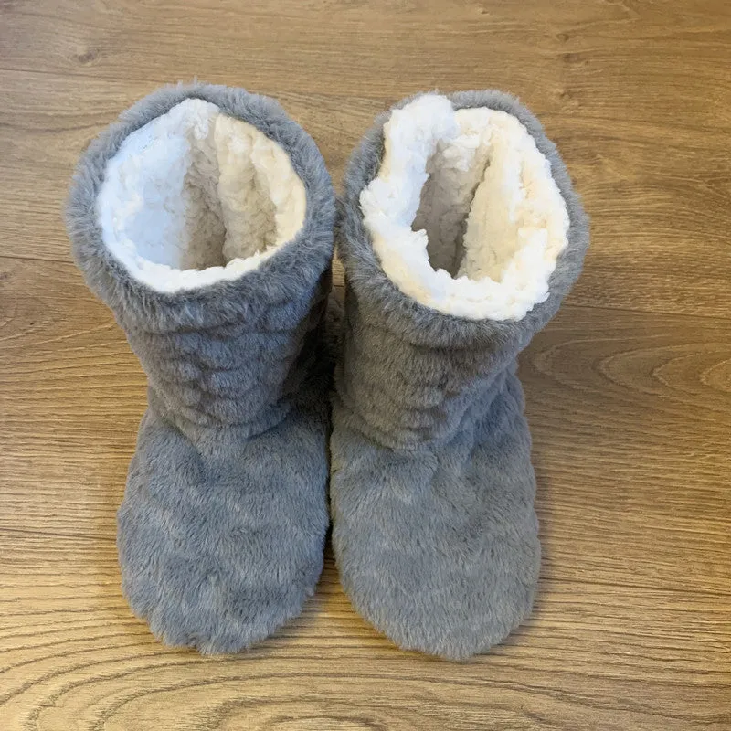 Ladies Slippers Slip On Winter Fur Ankle Boots