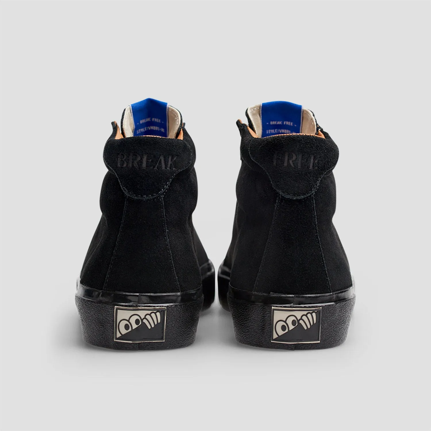 Last Resort AB VM001 Suede Hi Skate Shoes Black / Black OG Insole