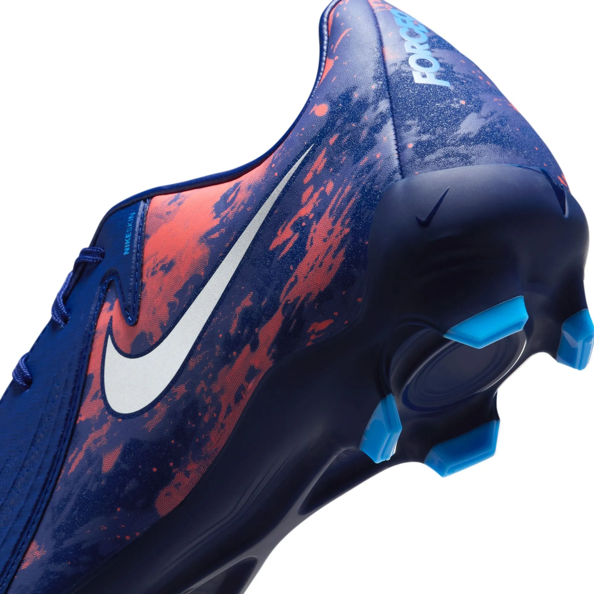 Nike Phantom GX Academy FG Firm Ground Soccer Shoes - Blue Void/ Chrome