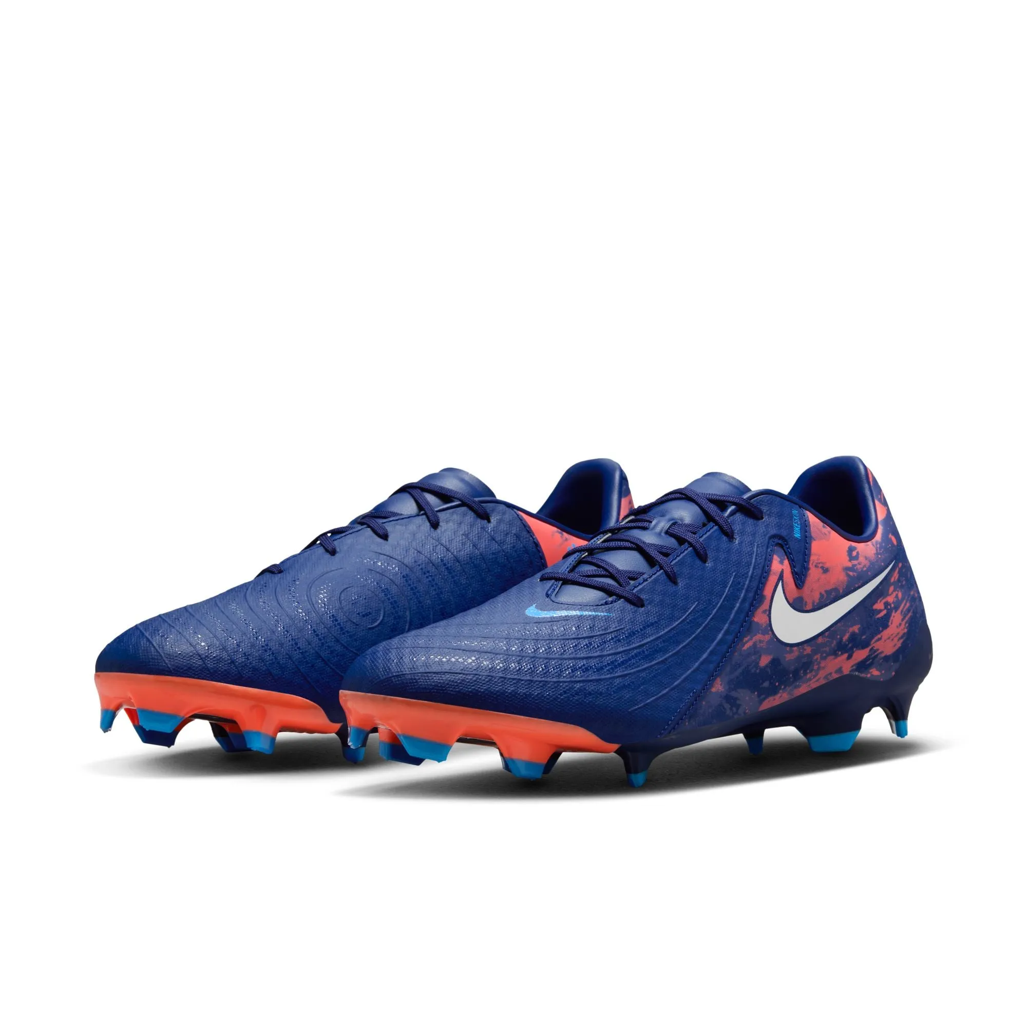 Nike Phantom GX Academy FG Firm Ground Soccer Shoes - Blue Void/ Chrome