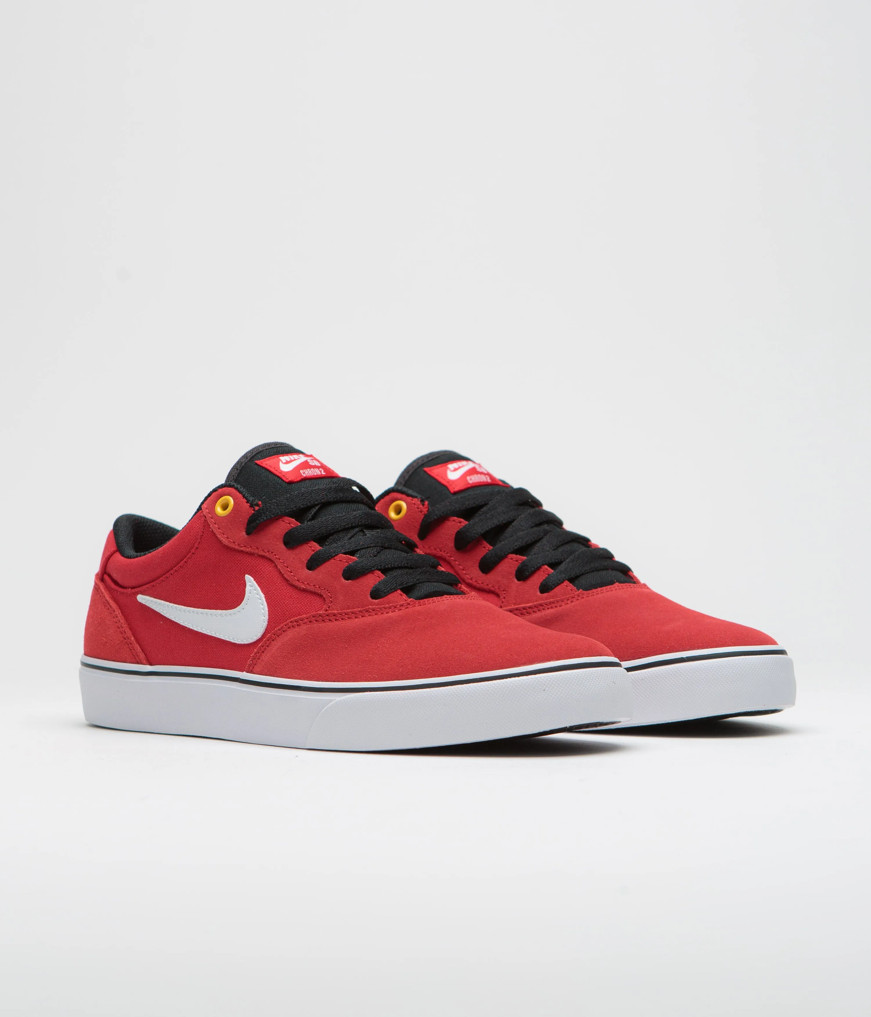 Nike SB Chron 2 Shoes - University Red / White - Black - White