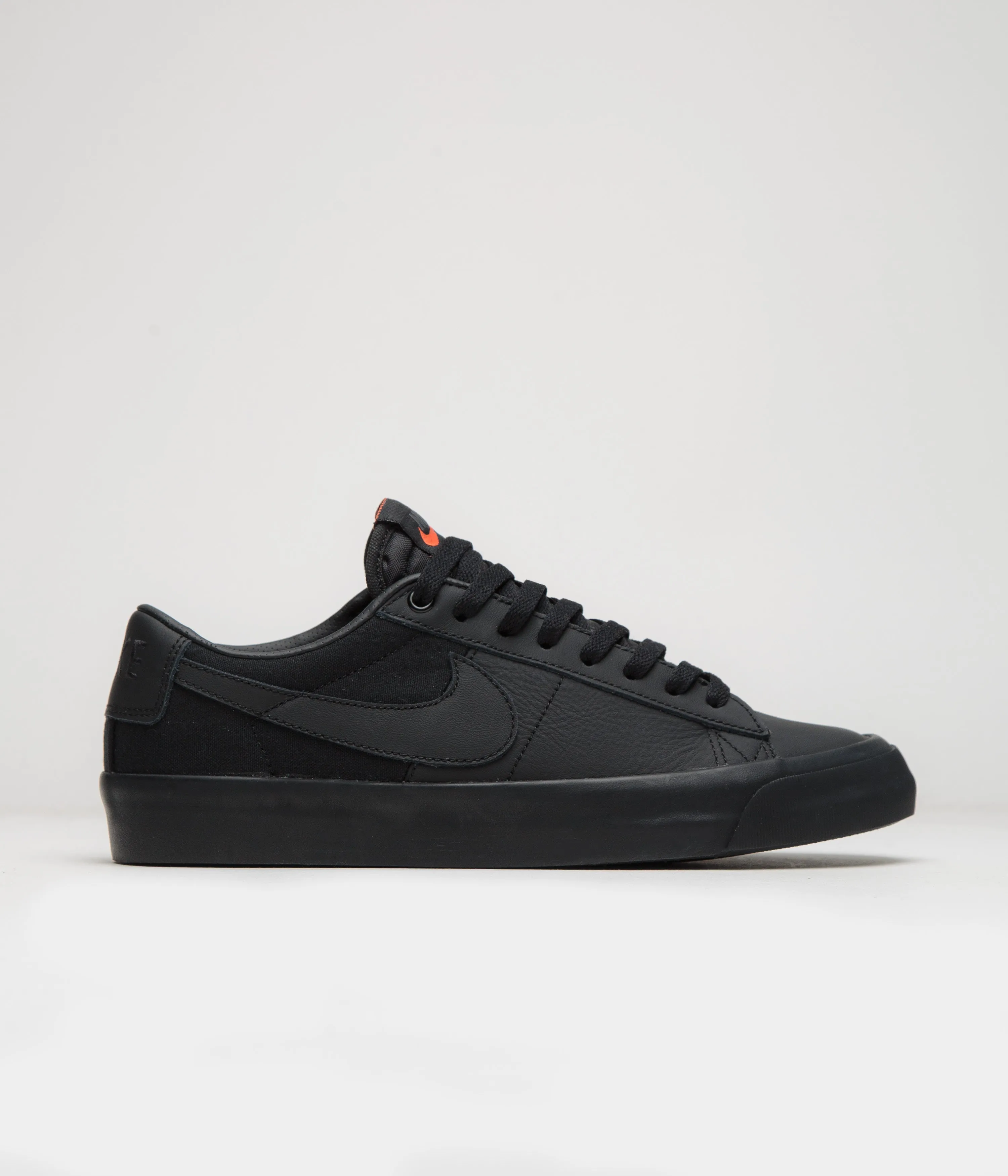 Nike SB Orange Label Blazer Low Pro GT Shoes - Black / Black - Black - Black