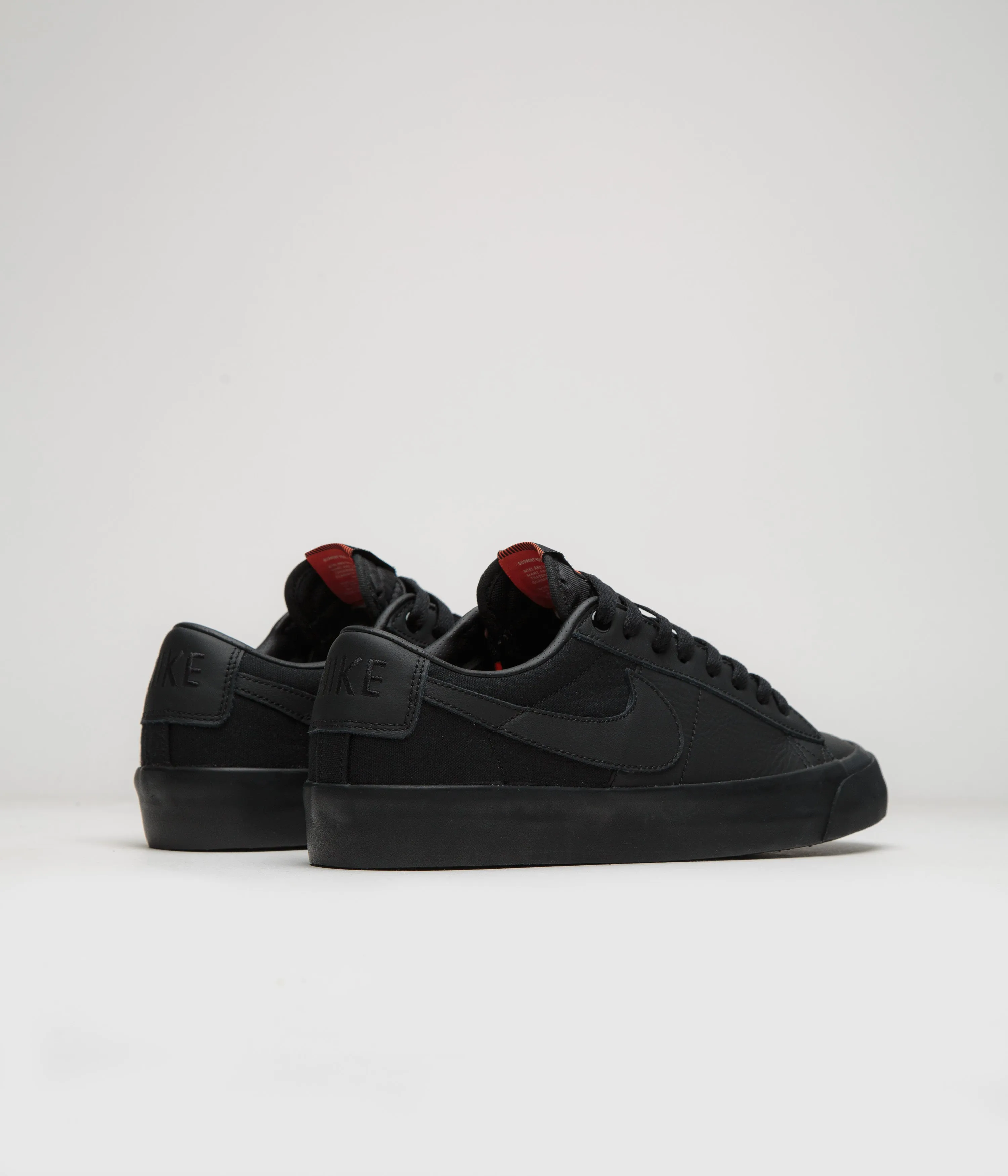 Nike SB Orange Label Blazer Low Pro GT Shoes - Black / Black - Black - Black