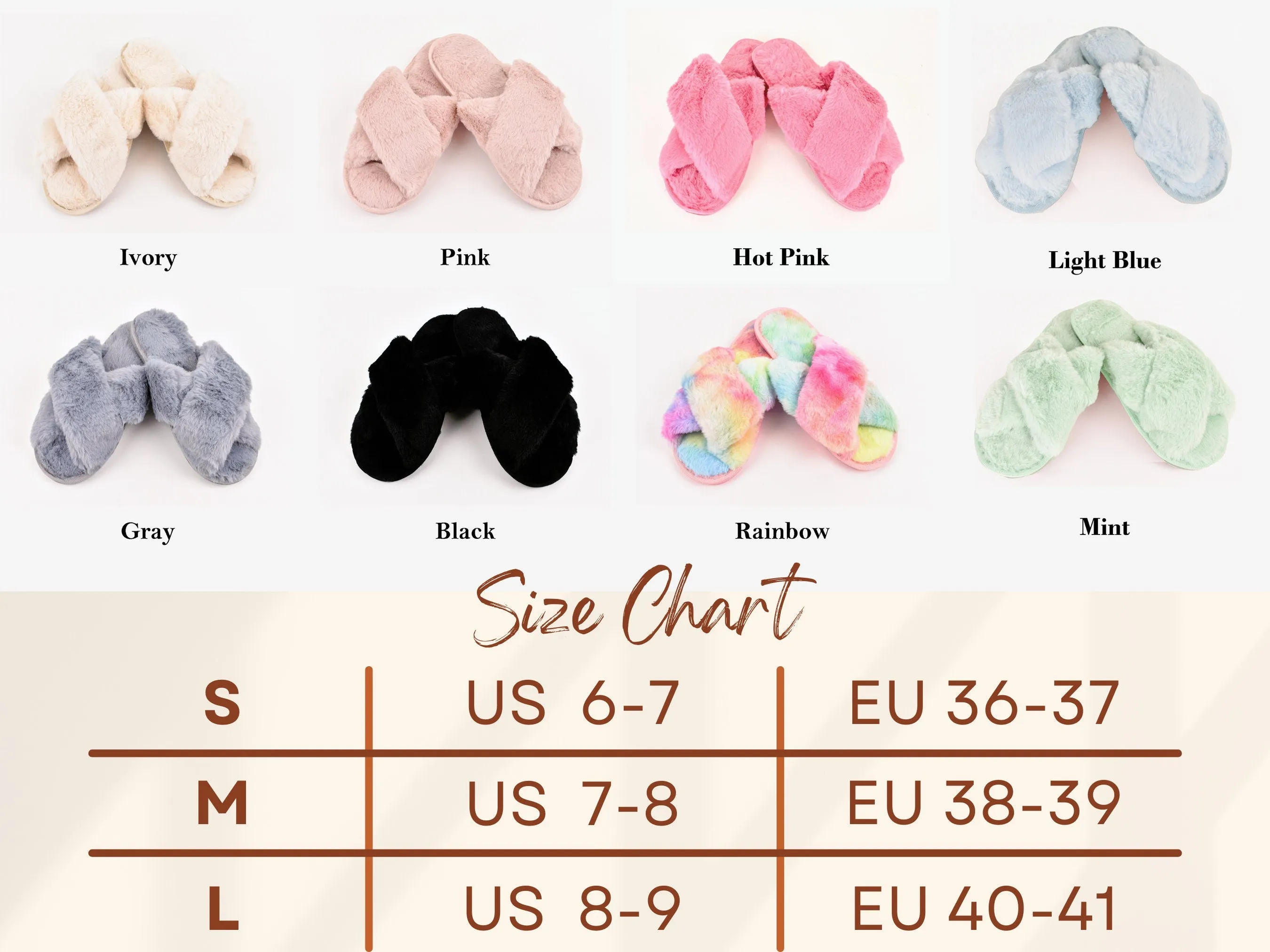 Personalized Bridal Slipper Bridesmaid Gifts Bridal Shower Wedding Bridesmaid Fluffy Bachelorette Hen Fluffy Slippers Mother gifts birthdays