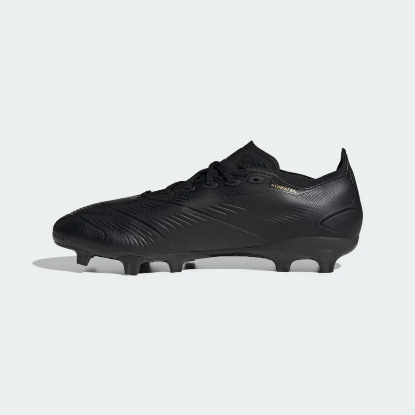 Predator League Firm Ground Adult Soccer Cleat - Core Black/Carbon/Gold Metallic