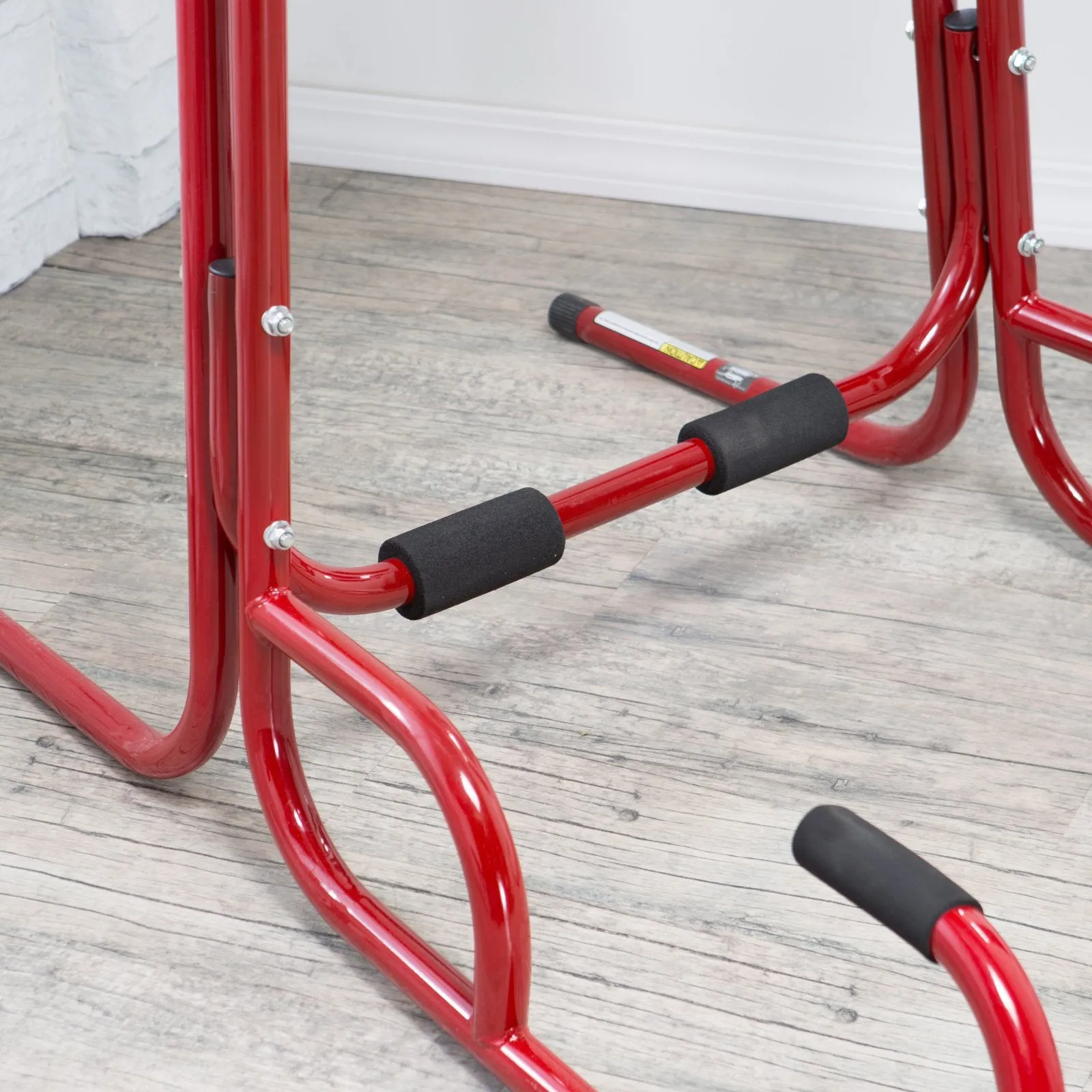 Stamina X Power Tower, Pull Up and Dip Stand, Red