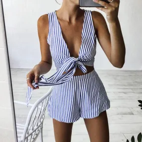 STRIPES ARE RIGHT SHORTS SET