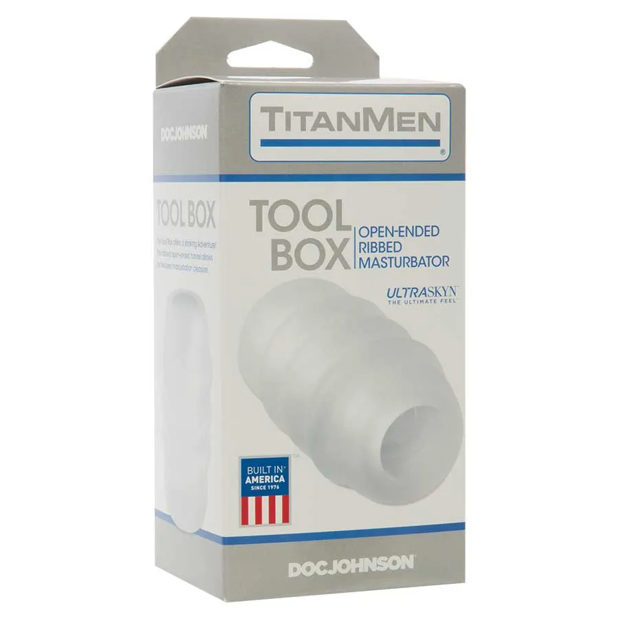 UR3 UltraSkyn Tool Box Frosted Male Masturbator by TitanMen Tools