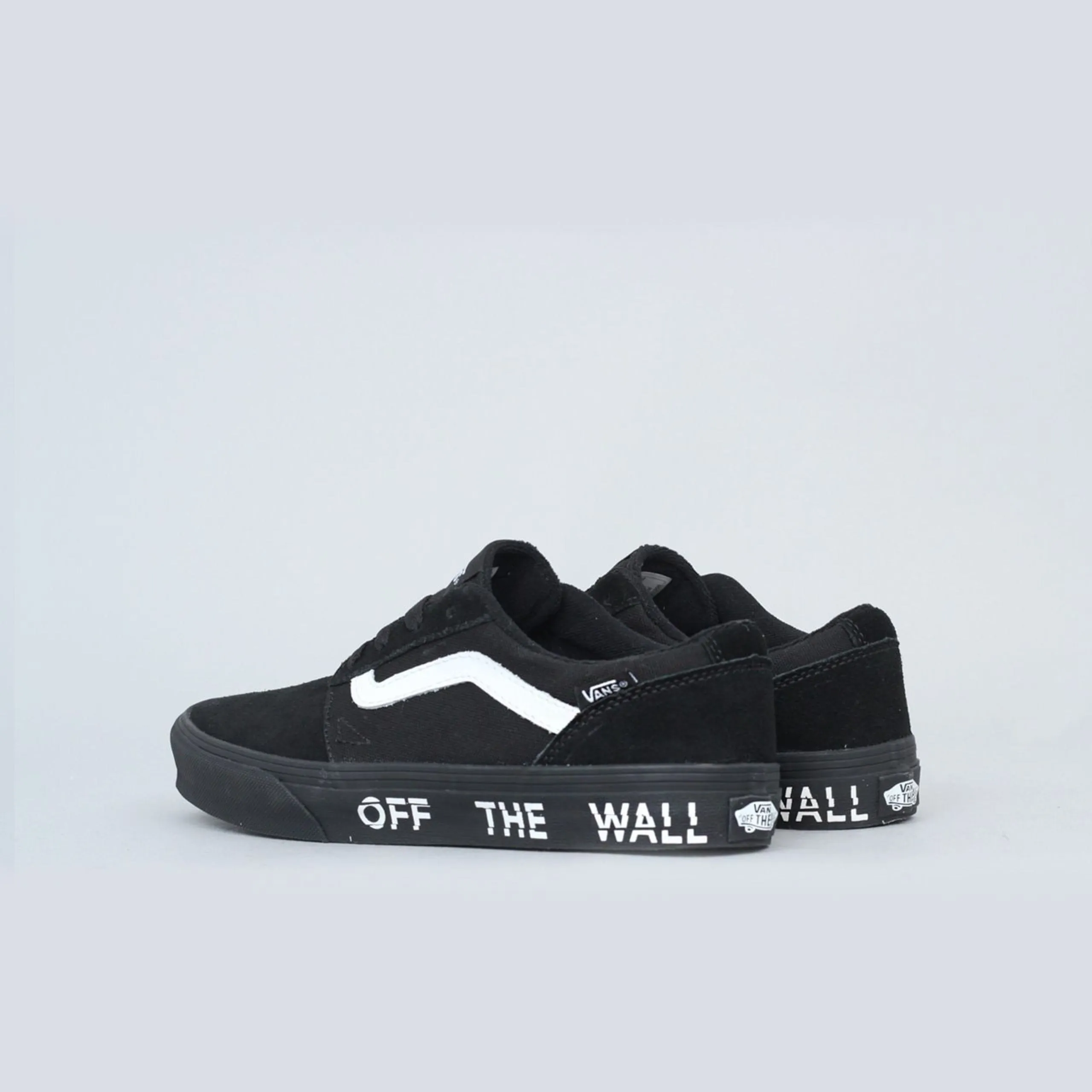 Vans Chapman Stripe Youth Shoes (Printed Fox) Black / True White