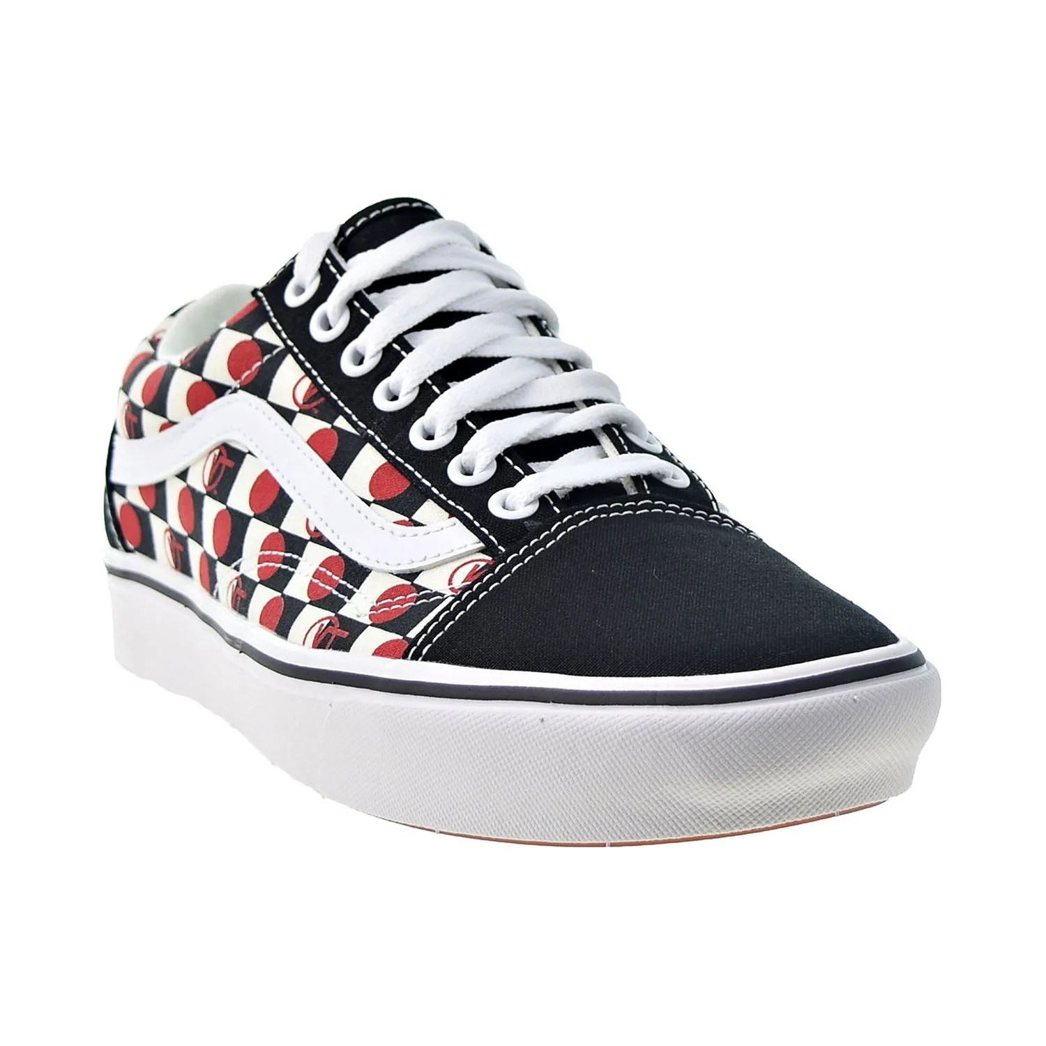 Vans Comfycush Old Skool Men's Shoes Drop V Check Black-Red-White