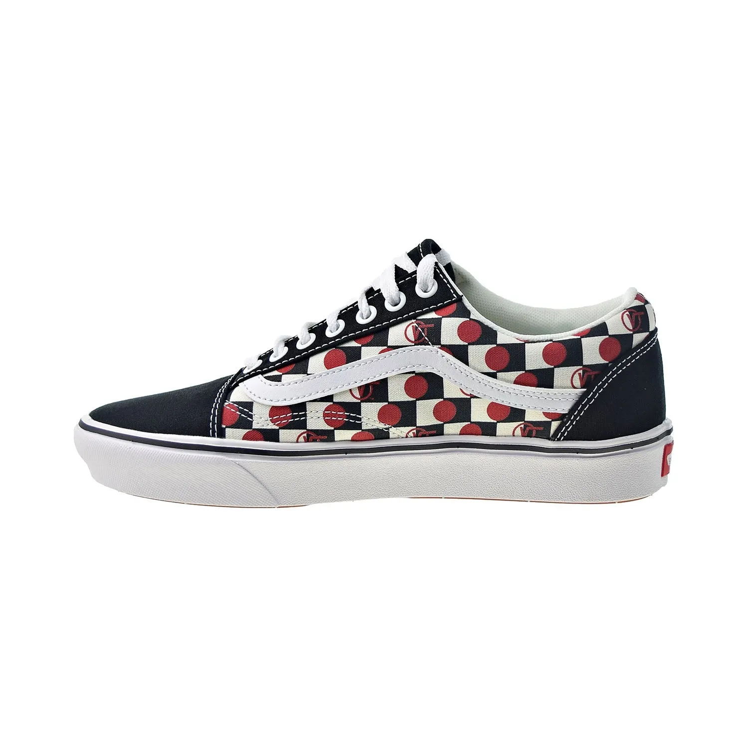 Vans Comfycush Old Skool Men's Shoes Drop V Check Black-Red-White