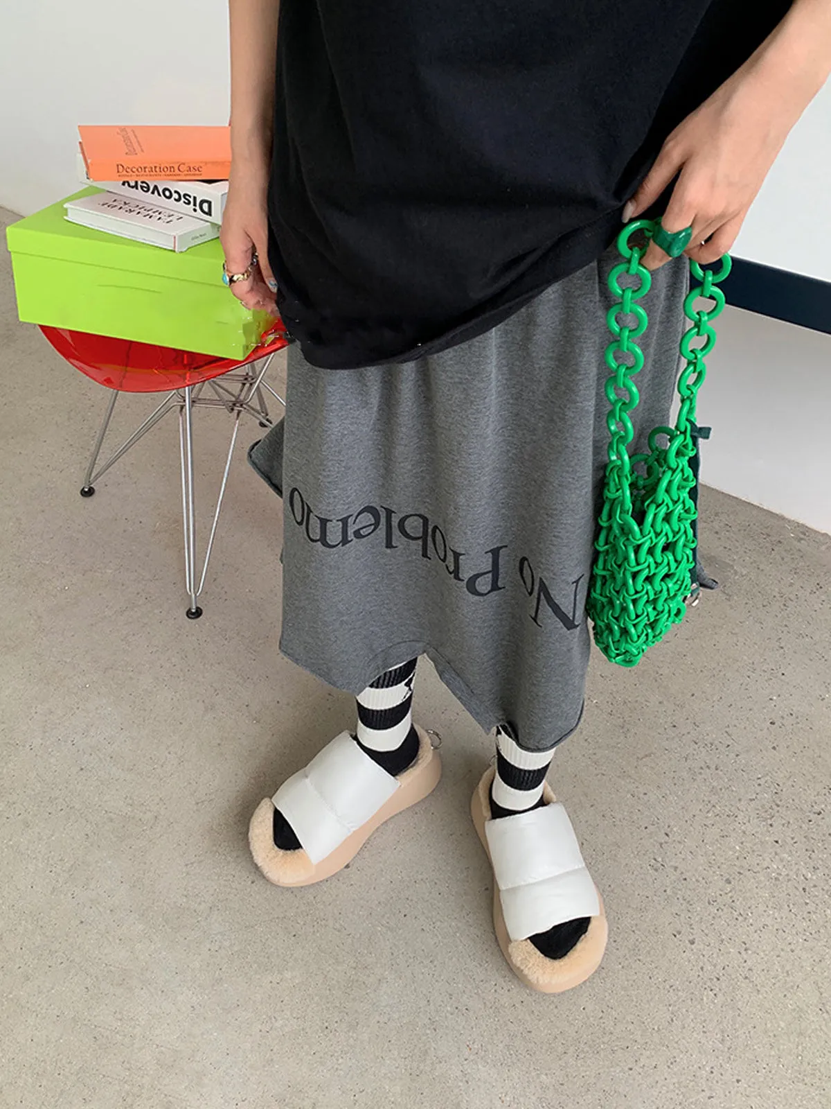 Warm Plush Slippers - Black