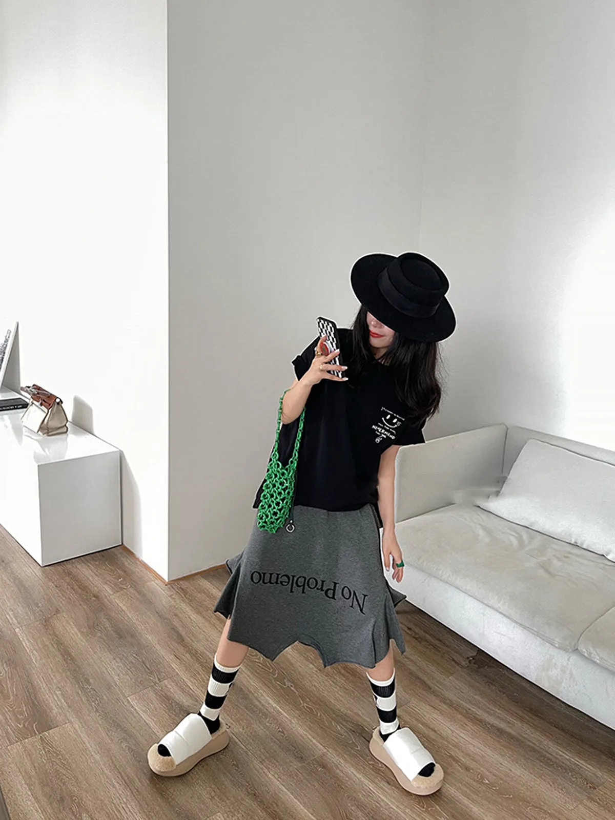 Warm Plush Slippers - Black