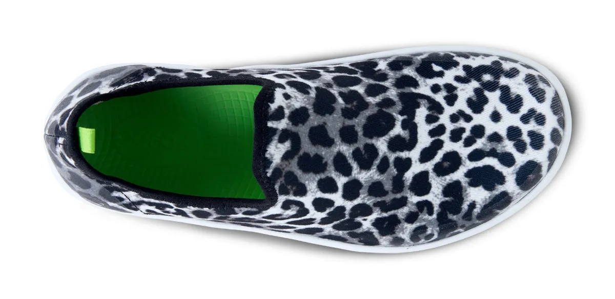 Women's OOmg eeZee Low Shoe - White Gray Cheetah (SALE)